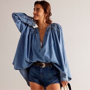 We The Free Another Love Denim Tunic